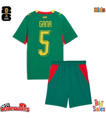 Senegal Idrissa Gueye #5 Replica Away Stadium Kit for Kids World Cup 2026 Short Sleeve (+ pants)